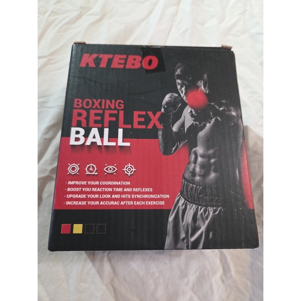 KTEBO Boxing Reflex Ball Set: 4 Balls Improve Agility Speed NEW